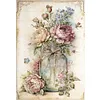 (Big Size)Peony In Vase - 11CT Stamped Cross Stitch 40*60cm/15.75*23.62in