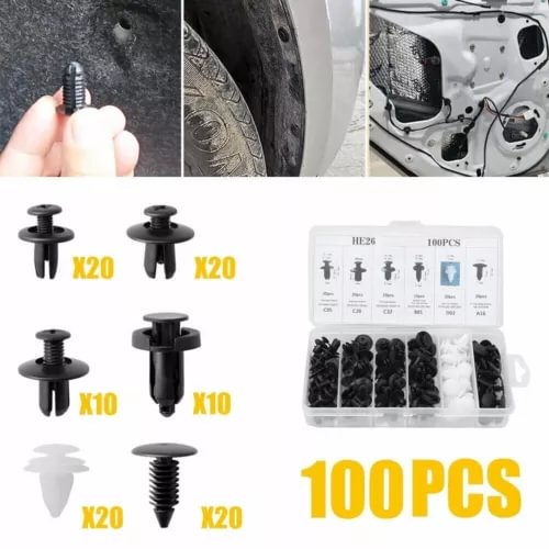 Dronehint Car Bumper Body Parts Rivet Molding Retainer Push Pin Clip Trim Assortments Kit (For: Acura) Parts