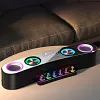 Desktop Colorful Gaming Bluetooth Speaker LED Lights Computer Audio Cool Mechanical Keys
