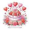 Acrylic Special Shape Flower Cake Desktop Diamond Art Kits for Home Office Decor