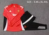 Joyfball 2024/2025 Manchester United Half-Pull Training Suit Red Football Shirt 1:1 Thai Quality