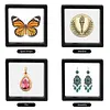  10 Pack 3D Floating Display Frame Stand Holder Coin Chip Jewelry Pin Display Stand Box