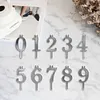 Reusable Numeral Birthday Candle Holder Set Number 0-9 for Party Anniversary