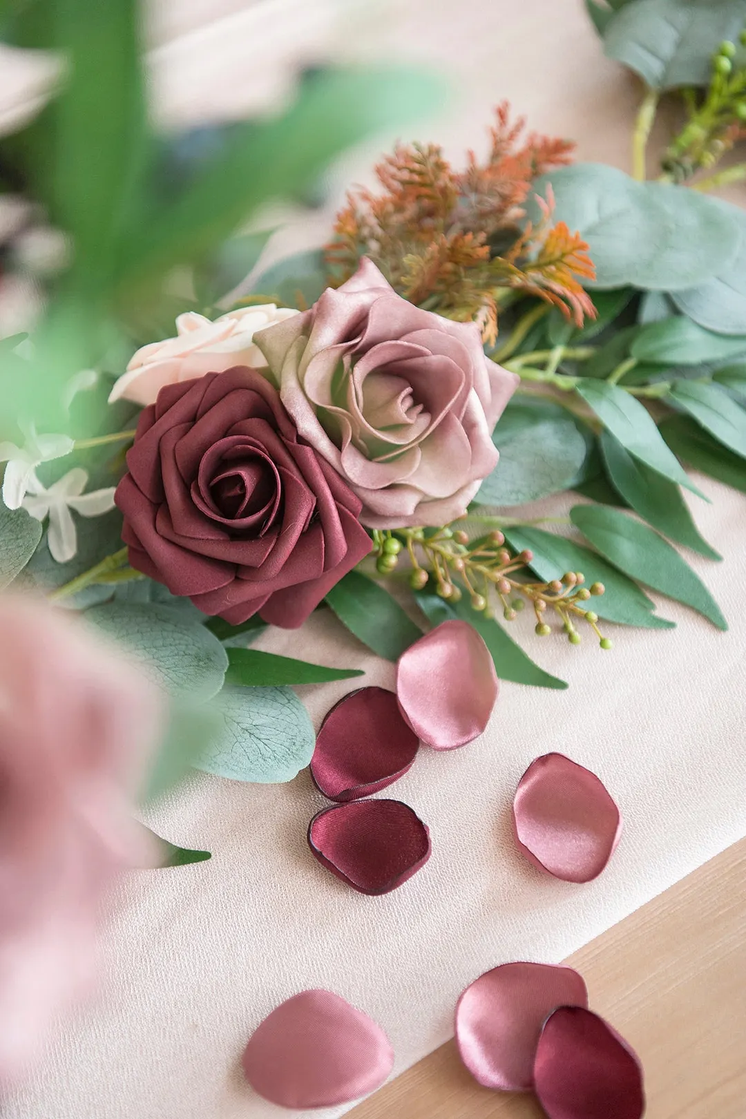 Silk Rose Petals