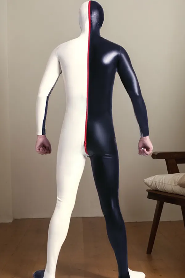 Men Latex Catsuits Same Ways Gimp Codpiece