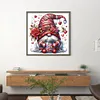 Rose Gnome - 11CT Stamped Cross Stitch - 45*45cm