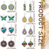 8 Pairs Double Sided Diamond Painting DIY Earring Making Kit for Women Girls