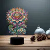 Gorgeous Flower Diamond Painting Night Light 5D DIY Diamond Painting Lamp (Flower A)