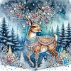Diamond Painting-DIY Crystal Rhinestone Christmas Elk