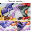 Diamond Painting-DIY Full Round Partial AB Drill Giraffe and Elephant(75x55cm)