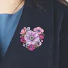 4Pcs Diamond Painting Brooch Diamond Painting Pins Jewelry Kit (Heart )