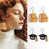 12 Pairs Stationery DIY Diamond Art Earring Double Side Diamond Painting Earring