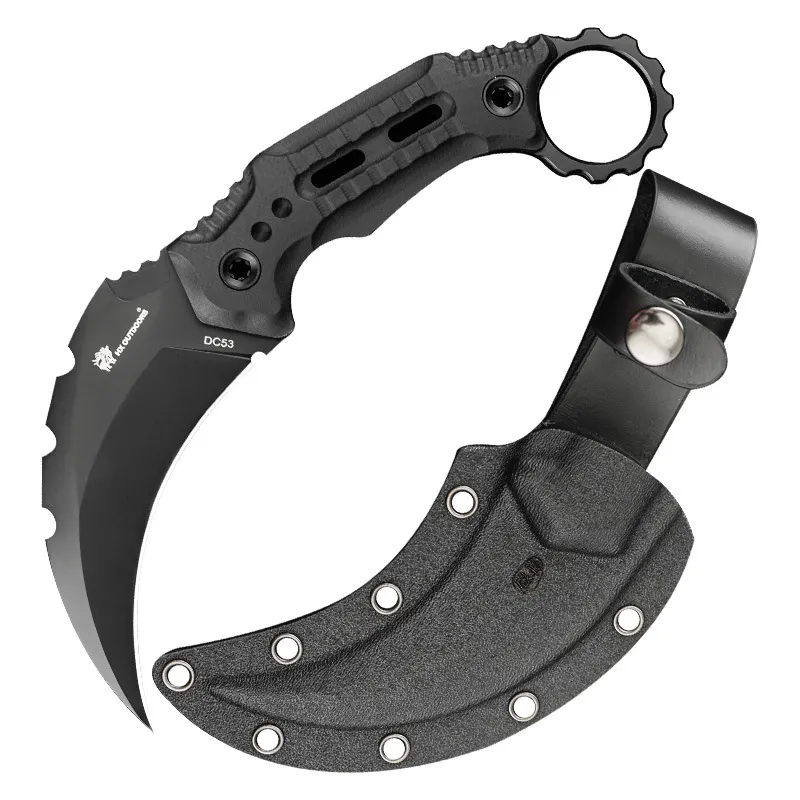 Outdoor Claw Knife 9 Chromium One-Piece Steel High Hardness Sturdy And Durable Small Straight Knife Camping Jungle Wilderness Survival Knife
