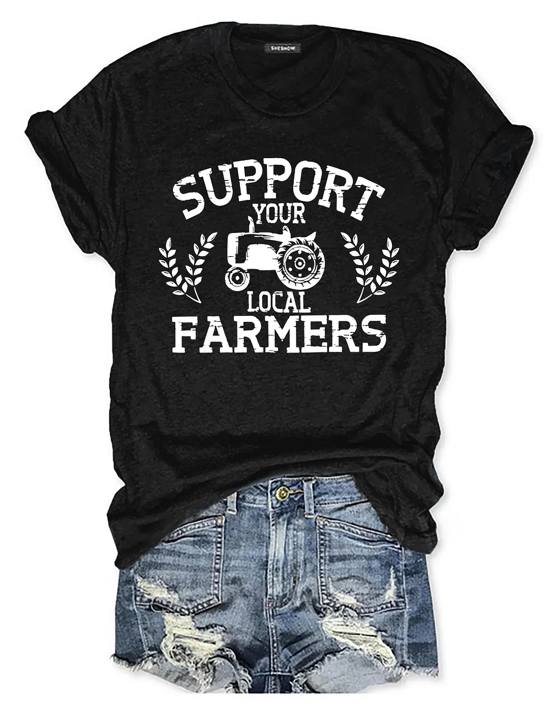 Support Your Local Farmers Graphic T-shirt