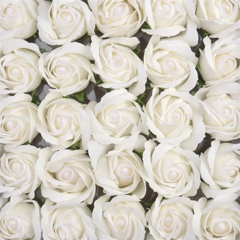 5/10pcs 4.5cm Cheap Artificial Soap Rose Flower Head For Home Garden Wedding Decoratio Valentine'S Day Gift Fake Flower