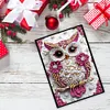 (US Local)50-Page A5 Owl Diamond Painting Notebook for Adult Holiday Birthday Gift