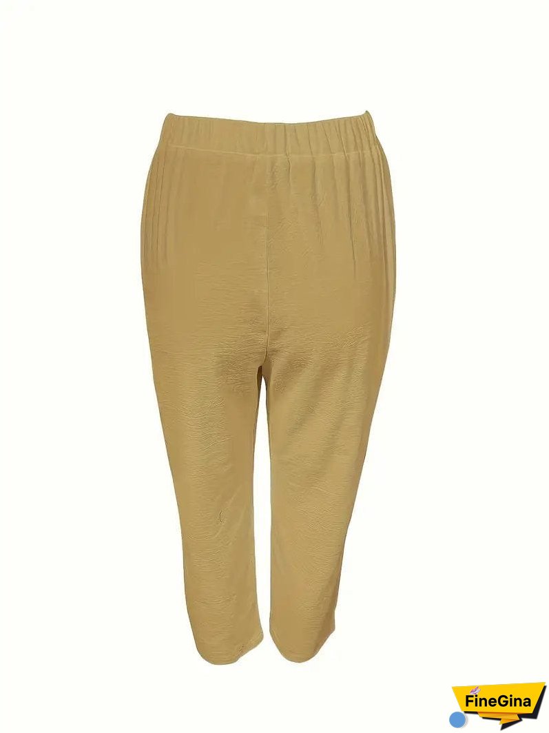 Lightweight Linen Blend Wide Leg Pants
