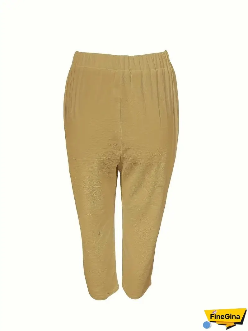 Lightweight Linen Blend Wide Leg Pants