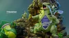 Grass Type Family Series Tyranitar Family - Pokemon Resin Statue - Gene Studios