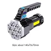 USB Charging IPX 4 LED Camping Waterproof Flashlight Search Light 4 Light Modes