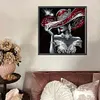Elegant Lady In Top Hat - Partial Special Shaped Diamond Painting 30*30cm