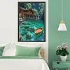 Diamond Painting-DIY Full Round Drill Beach House(40*60CM)
