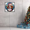 【Limited Stock Sale】Christmas Puppy Glass Painting-Paint by Numbers Acrylic Painting 40*40CM