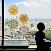 6 PCS Gem Art DIY Craft Kits Mandala Diamond Painting Window Stickers Kit