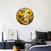 5D Diamond Painting Double Sided Effect  Stained Glass Panel Decorative Home Garden Decoration Hanging Kit(Sunflower)