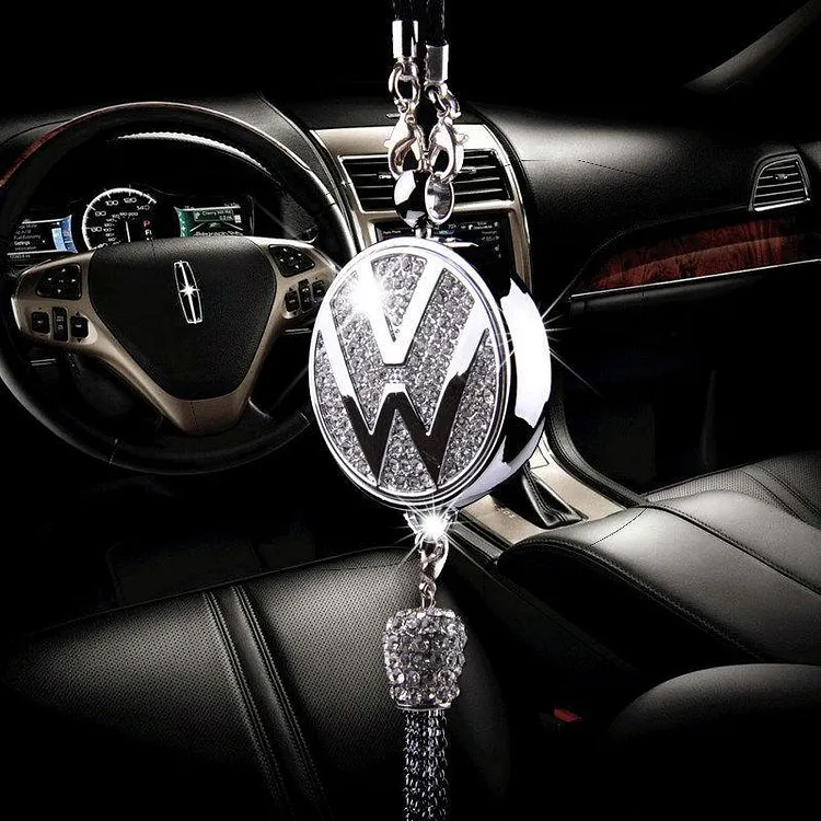 Rearview Mirror Diamond Perfume Pendant