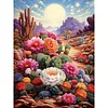 Desert Cactus Flower-Full Round Diamond Painting
