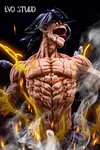 Giant Eren Yeager Half-Portrait - Attack on Titan Resin Statue - EVO Studios