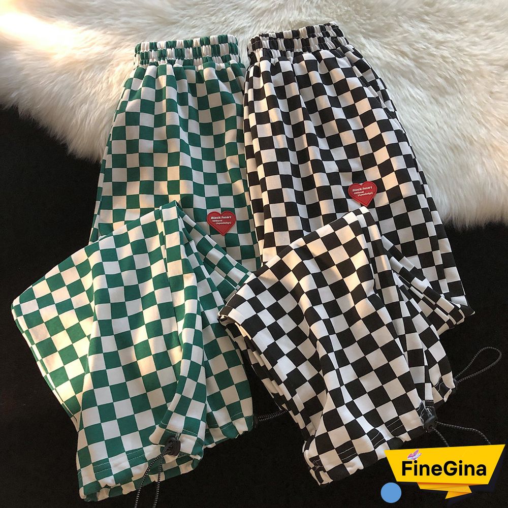 Plaid Heart Slacks