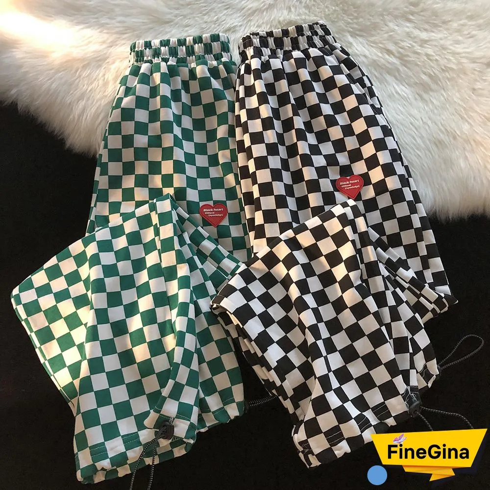 Plaid Heart Slacks