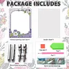 Floral Special Shape Diamond Painting Photo Frame Home Decor (Flower Purple)