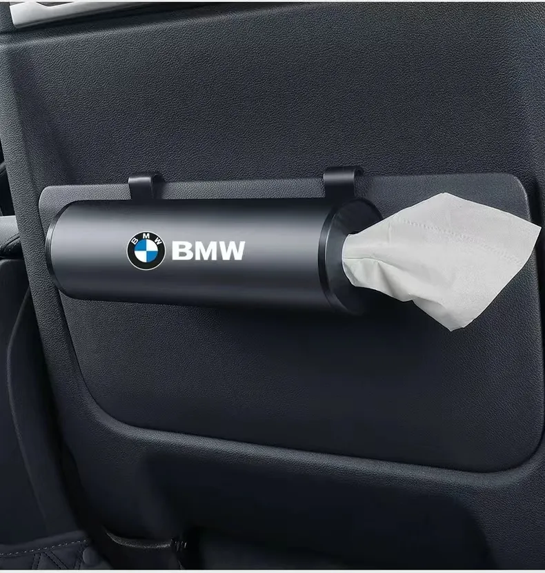 High-grade paper box in the car can be hung with metal cylinder