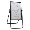 [US Local Warehouse] 35inx24in Magnetic Soccer Coaches Clipboard Tactical Dry Erase Board with Magnetic Markers Pen Eraser Portable Tactical Clipboard with Adjustable Stand for Basketball Volleyball Coaches