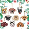 9Pcs DIY Diamond Painting Dog Keychain