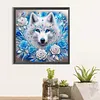 Snow Wolf-Partial Special Shaped Diamond Painting 30*30CM