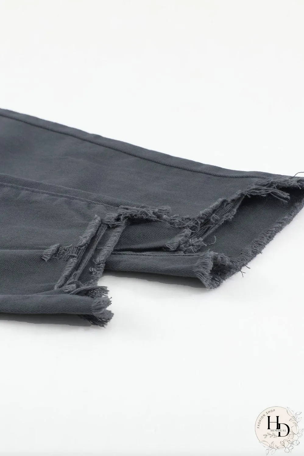 Elastic Loose Wide Leg Button Pants
