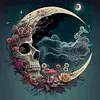 Sukll Moon - 11CT Stamped Cross Stitch 40*40cm