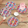 6Pcs/set Diamond Painting Mandala Water Proof Coaster Cup Cushion