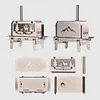 Mini Tent Stove with Chimney Stainless Steel Aroma Diffuser for Outdoor Camping