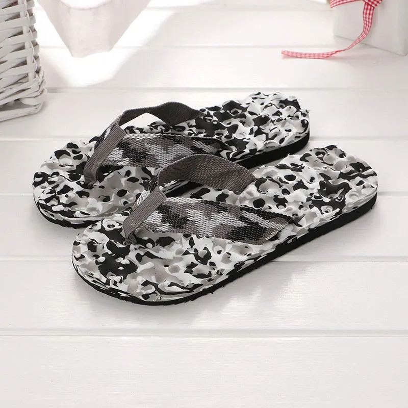 women camouflage slippers summer flip flops travel beach slipers antiskid shoes for girls outdoor female footwear