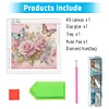 (US Local)4pcs/set Flower-Special Shaped Diamond Painting Kit(30x30cm)
