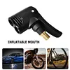 Bicycle Air Nozzle Brass Dual Head Adapter Converter Hose Adapter (Not Deflate)