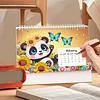 Diamond Painting Owl 2027 Paper Calendar Monthly Flip Tabletop Calendar Kit