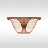 Men's Low-Rise Ultra-Thin Transparent Hollow Bikini Sexy Ice Silk Briefs