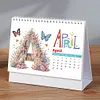 2025 Special Shape Cup Desktop Diamond Standing Calendar for Bedroom Living Room