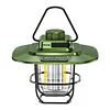 LED Camping Lamp Dimmable Retro Camping Lighting with Hook for Outdoor Equipment